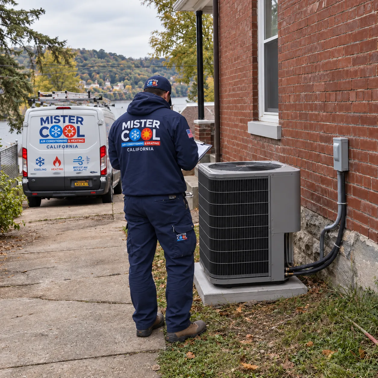 Mister Cool technician on a Los Angeles service call